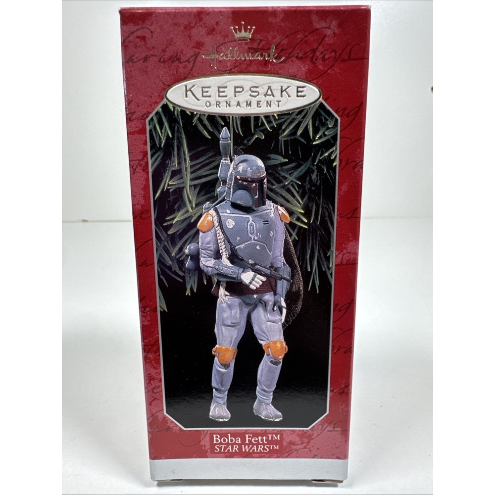 1998 Hallmark Keepsake Ornament Boba Fett From Star Wars New In Box NOS